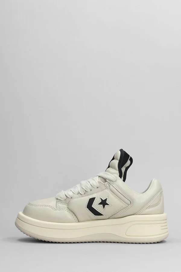 Turbowpn Ox Sneakers In Grey Leather - Image 3
