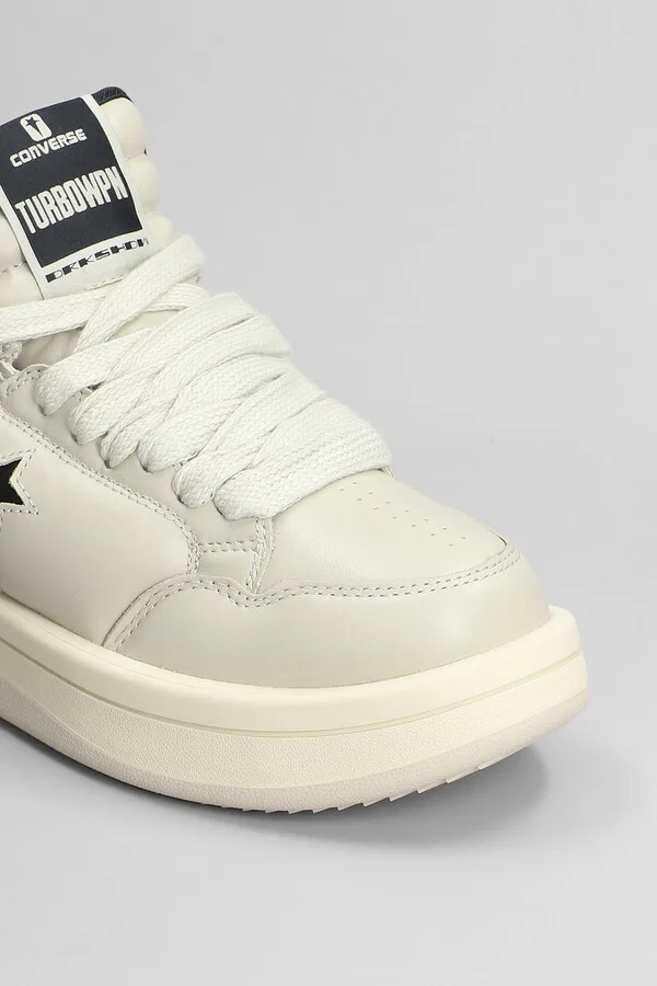 Turbowpn Ox Sneakers In Grey Leather - Image 5