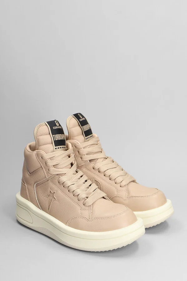 Turbowpn Sneakers In Beige Leather - Image 2