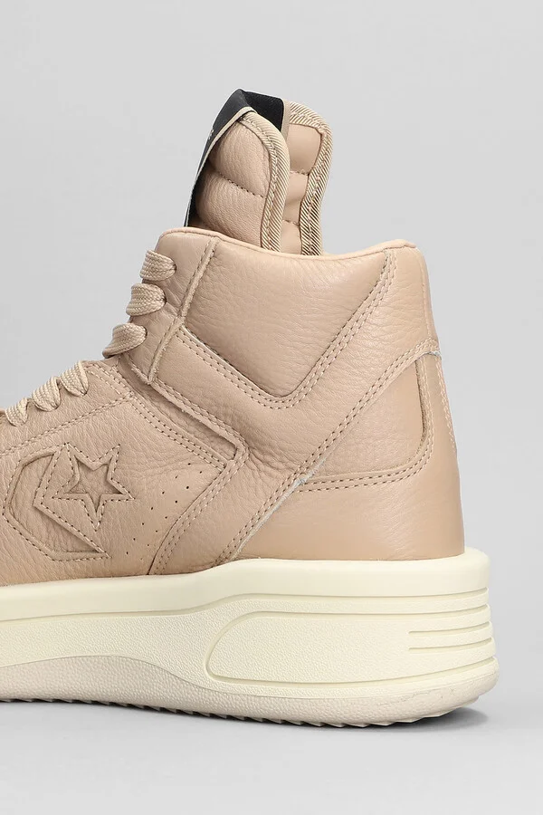 Turbowpn Sneakers In Beige Leather - Image 5