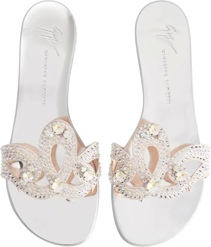 Turchesite flat suede sandals - Image 4