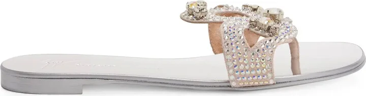 Turchesite flat suede sandals