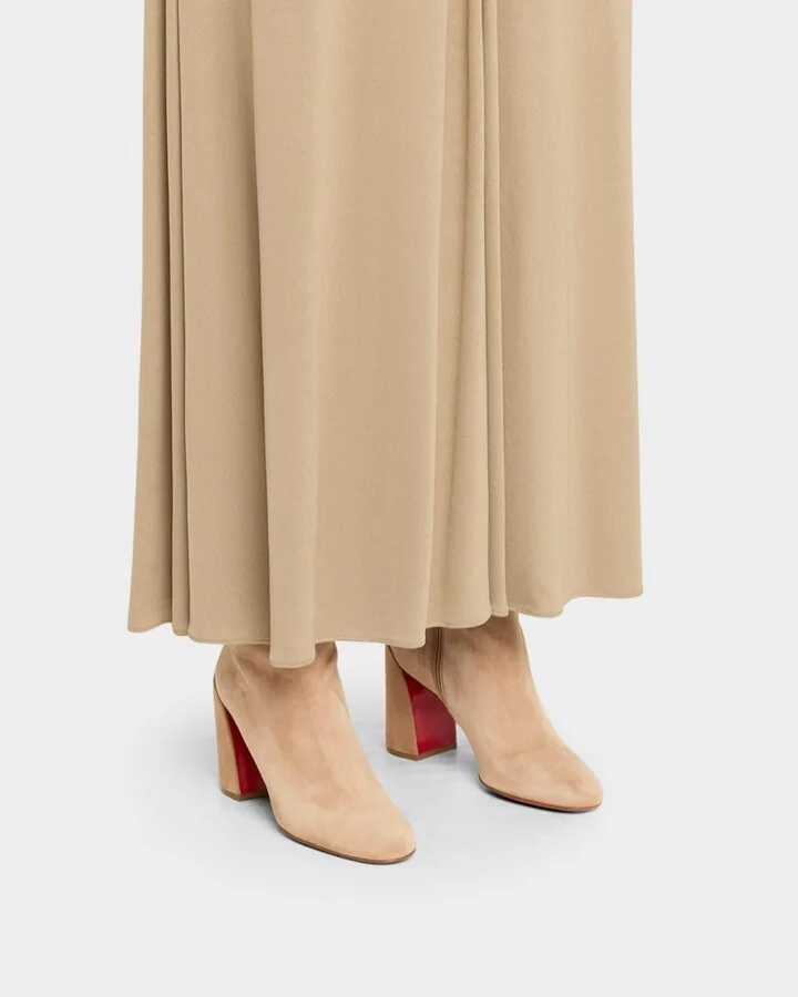 Turela Suede Red Sole Ankle Booties - Image 10