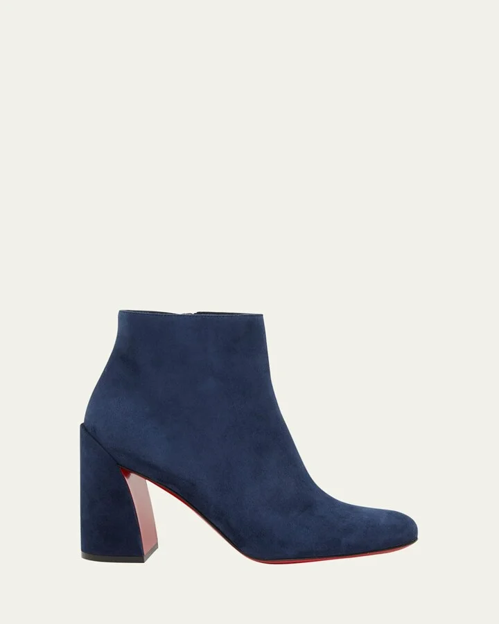 Turela Suede Red Sole Ankle Booties