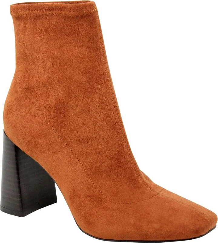 Turmoil Womens Microsuede Square Toe Ankle Boots