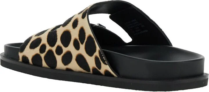 'Turnlock' Brown Sandals With Double Strap And Leopard Print In Leather Woman - Image 2