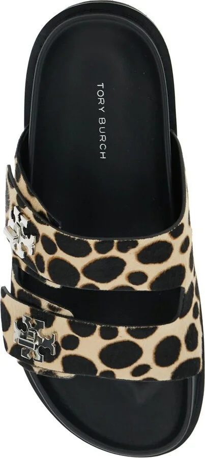 'Turnlock' Brown Sandals With Double Strap And Leopard Print In Leather Woman - Image 3
