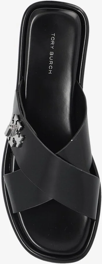 Turnlock Leather Flat Sandals - Image 3