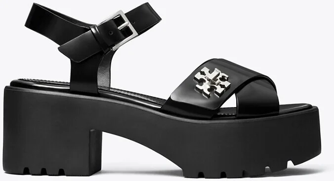 Turnlock Lug Heeled Sandal - Image 2