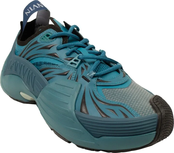 Turqouise Blue Flash X Low Top Athletic Sneakers