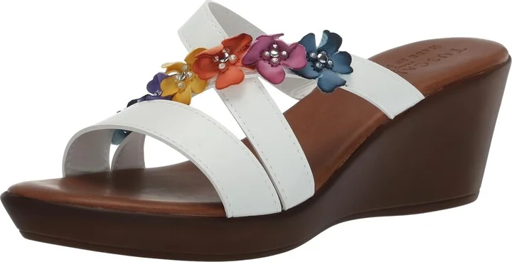 Tuscany by Easy Street Women's Bellefleur Wedge Sandal