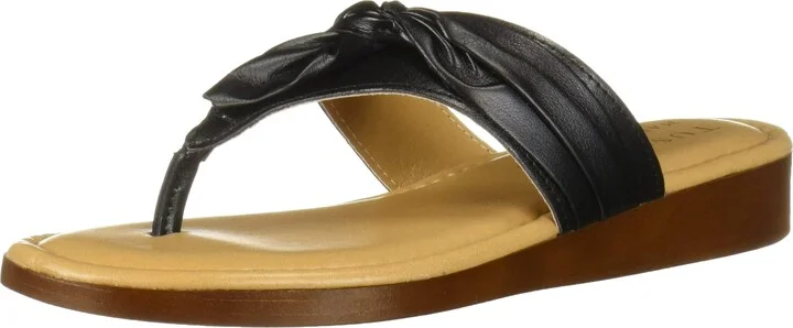 Tuscany by Easy Street Women's Maren Thong Sandal Wedge