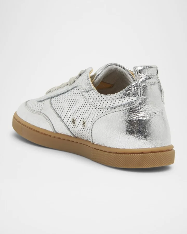 Tutti Rui Donna Metallic Red Sole Sneakers - Image 3