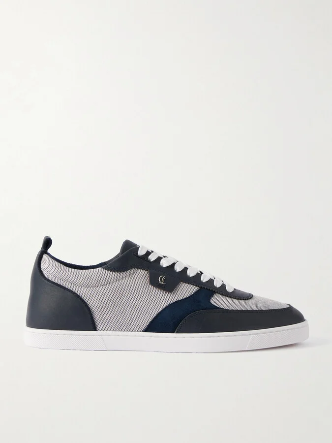 Tutti Rui Leather and Suede-Trimmed Granariso Canvas Sneakers