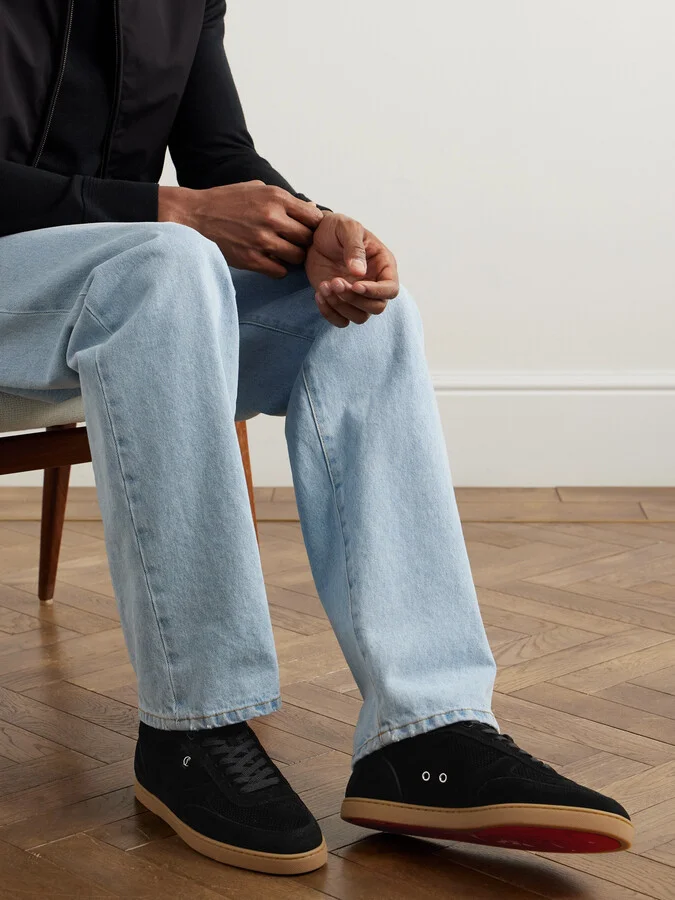 Tutti Rui Perforated Suede Sneakers - Image 2