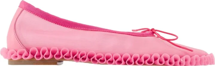 Tutu Frill Ballerinas - Simone Rocha - Mesh - Pink
