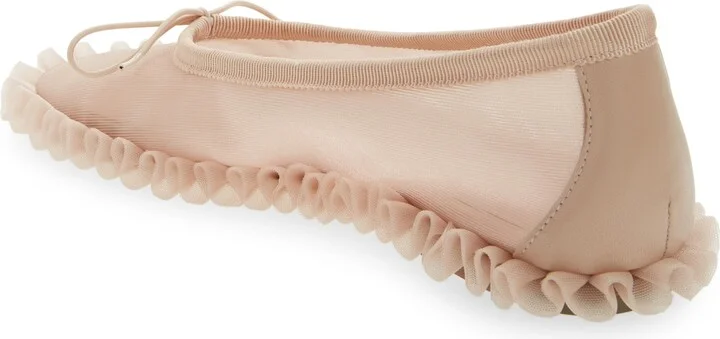 Tutu Frill Mesh Ballet Flat - Image 2