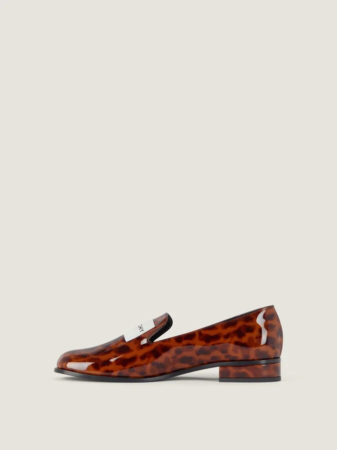 Tux loafers in tortoise shell patent leather - Image 3
