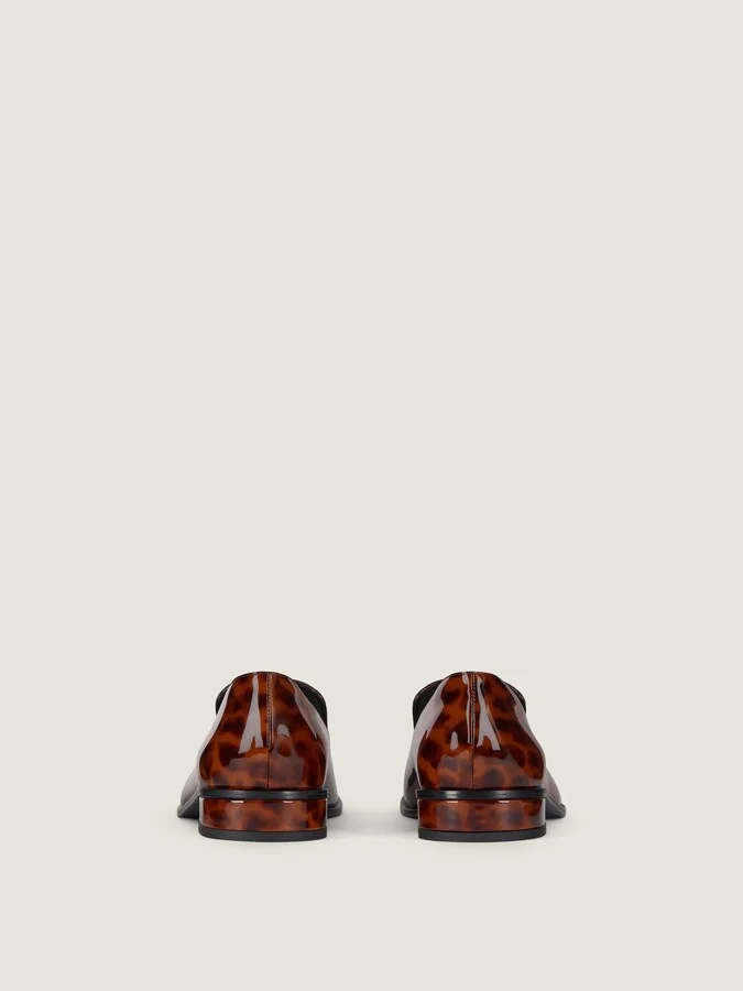 Tux loafers in tortoise shell patent leather - Image 5