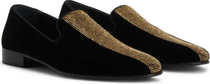 Tuxedo Diamond velvet loafers - Image 2