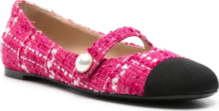 Tweed Ballerina Shoes - Image 2