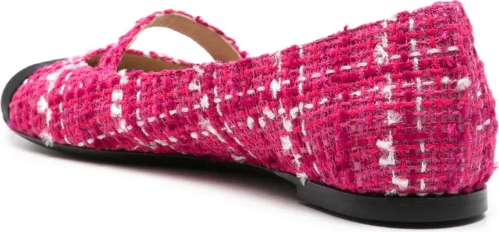 Tweed Ballerina Shoes - Image 3