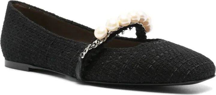 Tweed Ballerina Shoes - Image 2