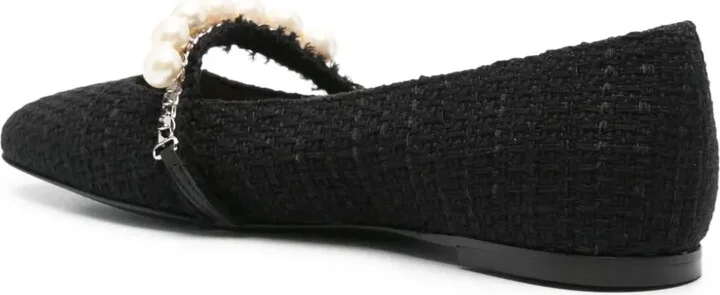 Tweed Ballerina Shoes - Image 3
