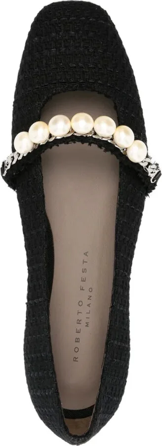 Tweed Ballerina Shoes - Image 4