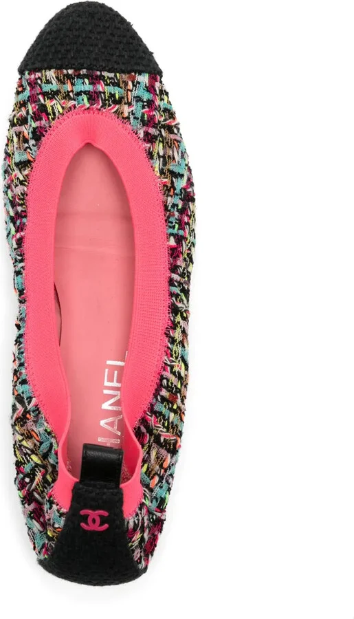Tweed Ballerina Shoes - Image 4