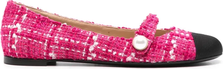 Tweed Ballerina Shoes
