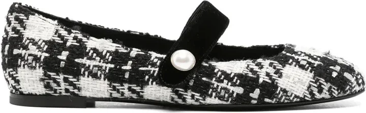 Tweed Ballerina Shoes