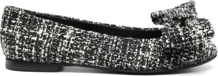 Tweed Ballerina Shoes