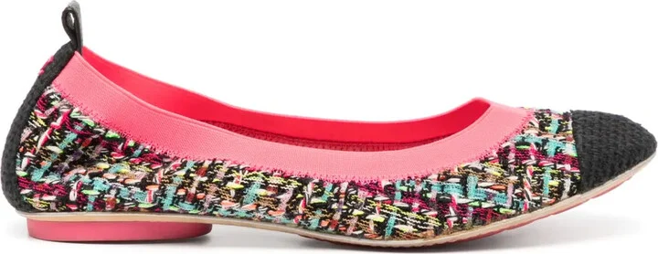 Tweed Ballerina Shoes