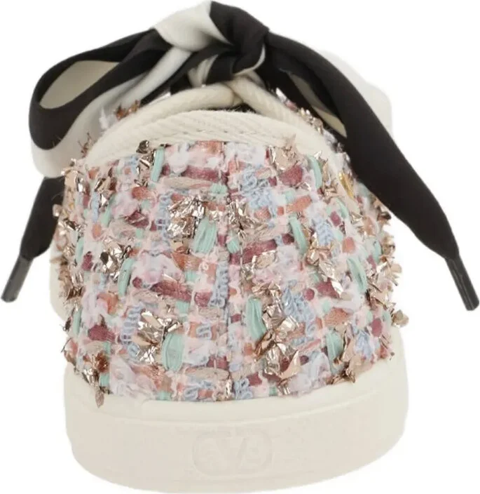 Tweed Bow Sneakers - Image 3