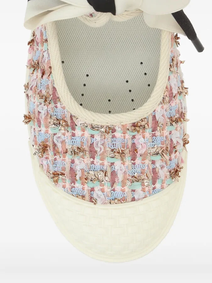 Tweed Bow Sneakers - Image 4