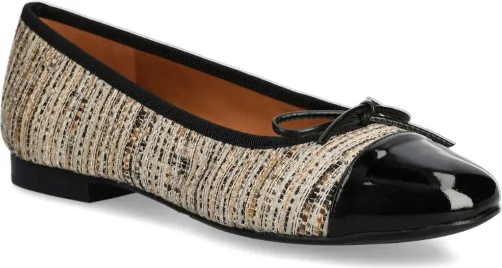 Tweed Cap-Toe Flat Pumps - Image 2