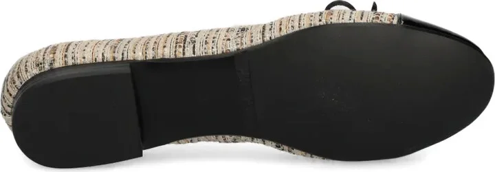 Tweed Cap-Toe Flat Pumps - Image 5