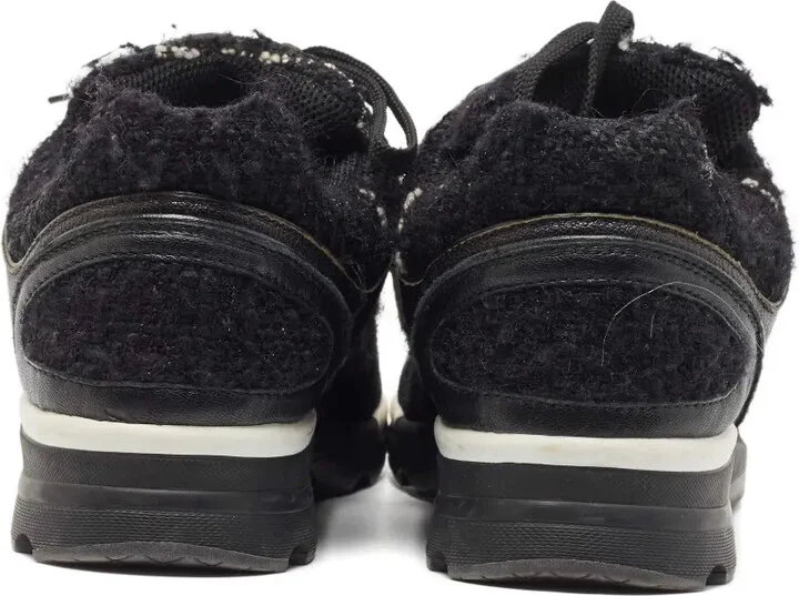 Tweed Leather Sneakers - Image 3