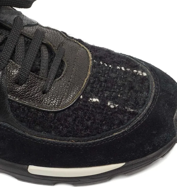 Tweed Leather Sneakers - Image 5
