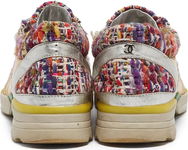 Tweed-Panelled Sneaker - Image 3