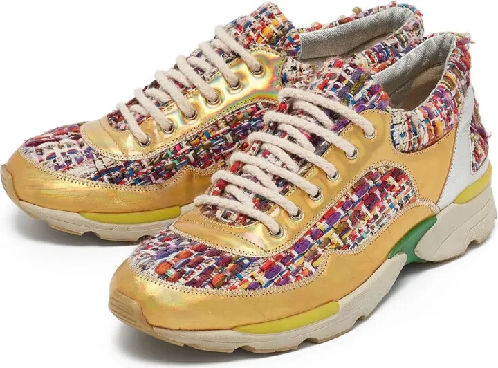 Tweed-Panelled Sneaker - Image 4