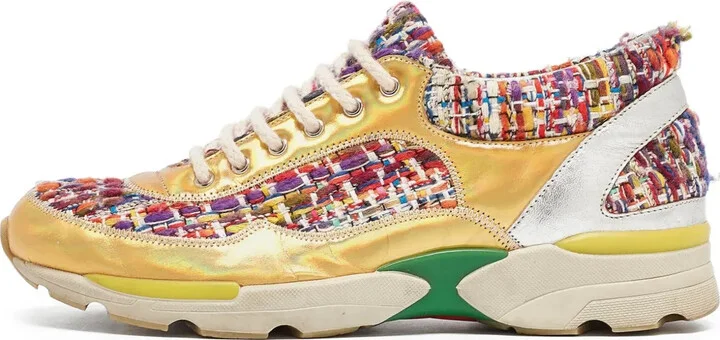 Tweed-Panelled Sneaker