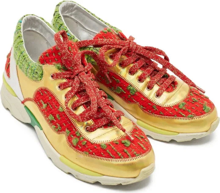 Tweed-Panelled Sneakers - Image 2