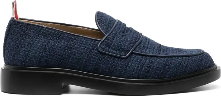 Tweed Penny Loafers