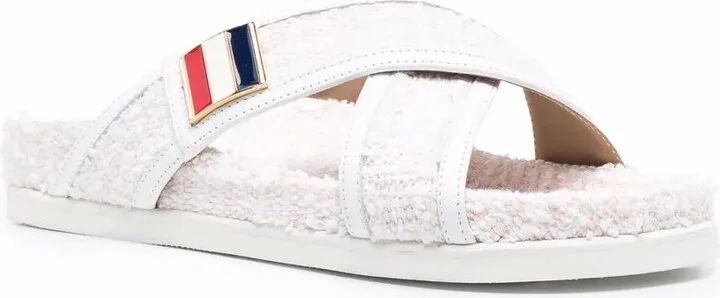 Tweed Slip-On Sandals - Image 2