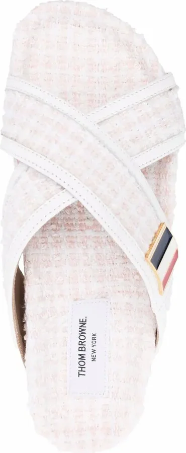 Tweed Slip-On Sandals - Image 4