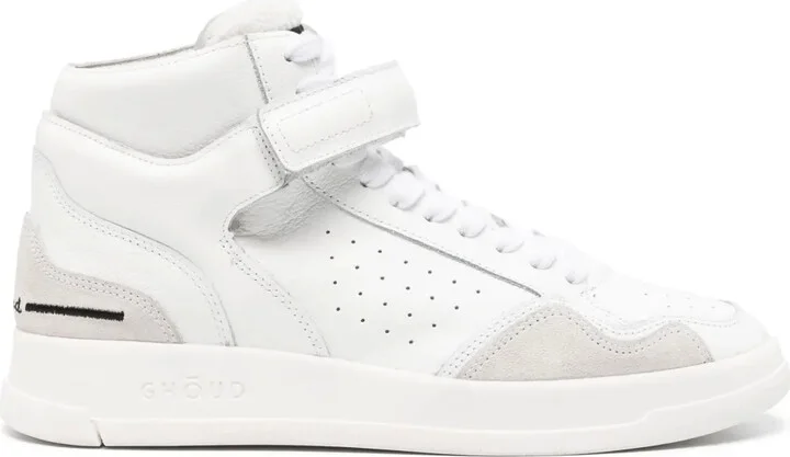 Tweener high-top leather sneakers