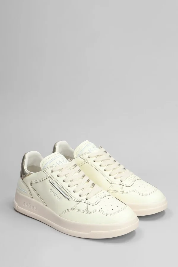 Tweener Sneakers In Beige Leather - Image 2