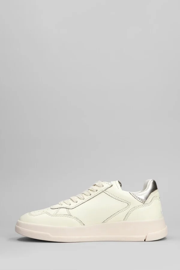 Tweener Sneakers In Beige Leather - Image 3